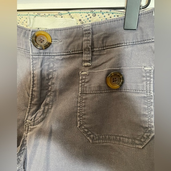 Old Navy Gray Blue Corduroy Pants Size 4 Y2K Throwback Vintage Wide Leg - Picture 11 of 12